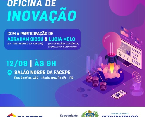 Clique aqui e assista ao vivo a Oficina de Inovação com Lúcia Melo e Abraham Sicsú