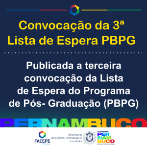 convocacao de terceira lista de espera PBPG