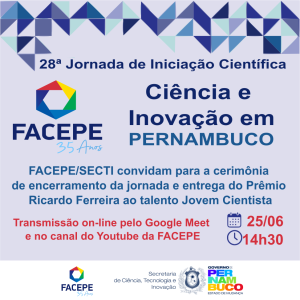 cerimonia de encerramento da 28 jornada de iniciacao cientifica da facepe - ver 2