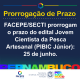 prorrogação de prazo - cientista da pesca artezanal pibic jr