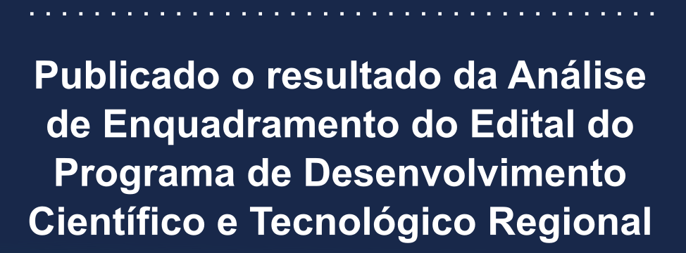 publicaro resultado de analise do enquadramento do edital PDCTR - rodada 1 2024