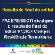 facepe publica resultado final do edital compet residencia tecnologica