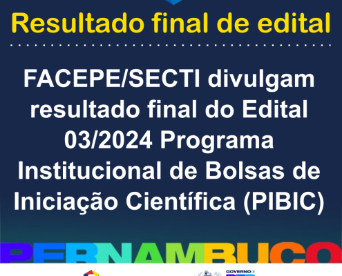 resultado final edital 03 2024 PIBIC
