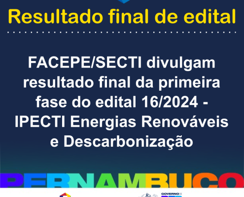 resultado final edital 16 2024 IPECTI energias renovaveis e descarbonizacao