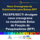 novo cronograma de sbmissoes para boslas BFP