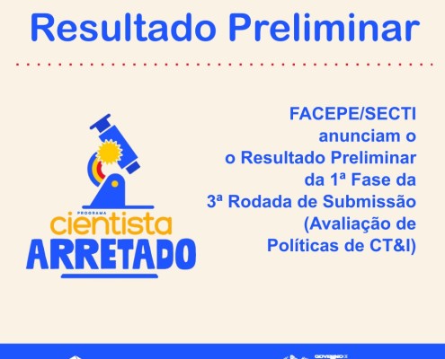 Imagem Cientista Arretado Políticas de CT&I para SECTI