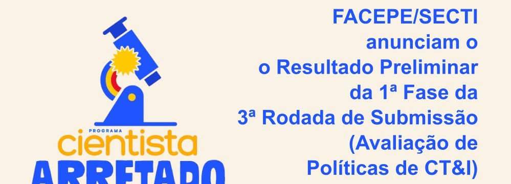 Imagem Cientista Arretado Políticas de CT&I para SECTI