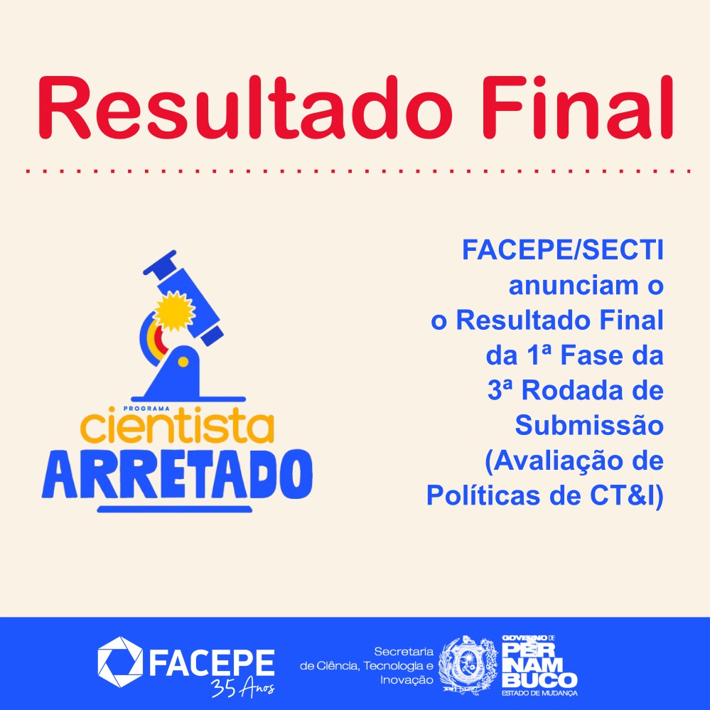 Divulgado o resultado final da 1ª Fase da 3ª Rodada de Submissão do ...