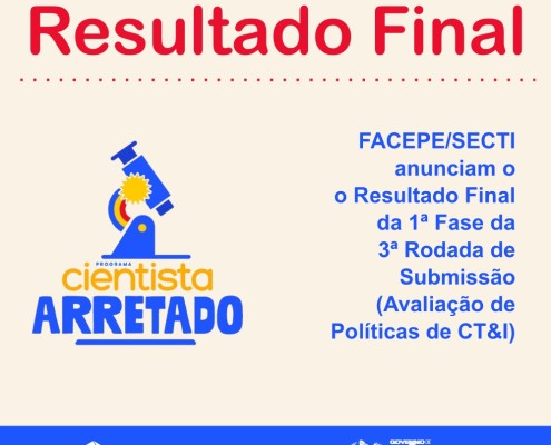 Cientista arretado Políticas de CT&I 1 fase 3 rodada