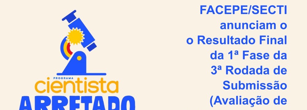 Cientista arretado Políticas de CT&I 1 fase 3 rodada