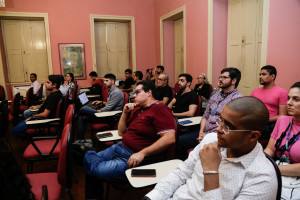 Durante o encontro entre secretarias e startups, foram apresentadas as propostas selecionadas no edital Desafios.Gov para solucionar desafios dos órgãos públicos do estado