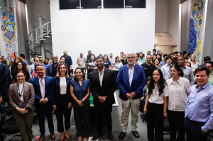 O lançamento do edital Global.PE aconteceu na sede da SECTI, e contou com a presença de representantes do governo de Pernambuco, do consulado do Reino Unido e diversos representantes do ecossistema de inovação local.
