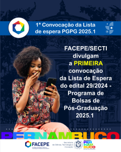 convocacao primeira lista de lista de espera PBPG - 2025