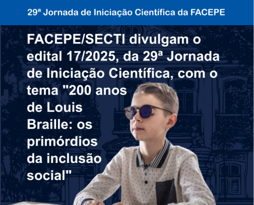 29 jornada de iniciacao cientifica - lancamento do edital 02